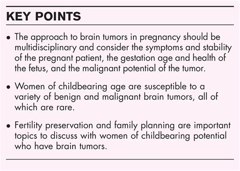 Clinical Management Of Brain Tumors In Pregnancy Current Opinion In