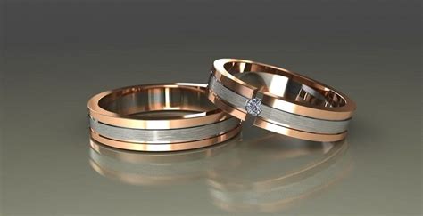 Обручальные кольца из желтого и белого золота: свадебные модели колец ...