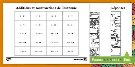 Addition Et Soustraction Cp Imprimer Twinkl