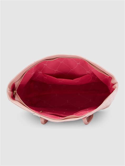 Globus Women Nude Self Design Tote Bag