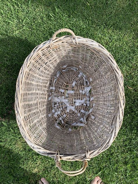 Wicker Washing Basket 42 Years Young Rwellworn