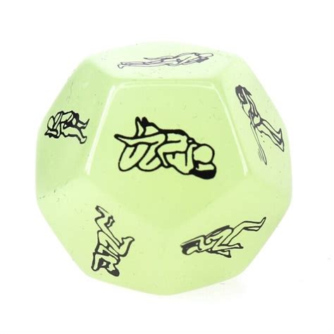 Glow In The Dark 12 Sided Sex Dice Moodtime