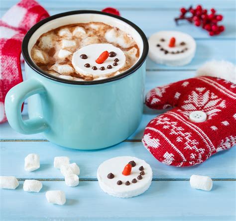 Marshmallow Snowman Hot Chocolate Kitchen Fun With My Sons