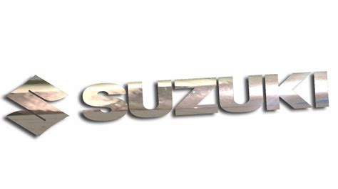 Wycinana Naklejka Suzuki Logo I Napis Chrom J And A Za Z Z