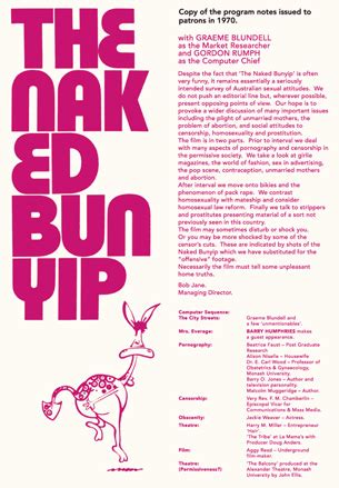 The Genesis Of The Naked Bunyip Senses Of Cinema