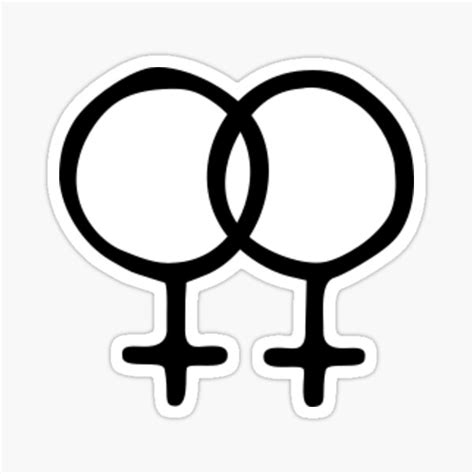 Wlw Lesbian Sapphic Symbol Sticker For Sale By Semioddfinds Redbubble