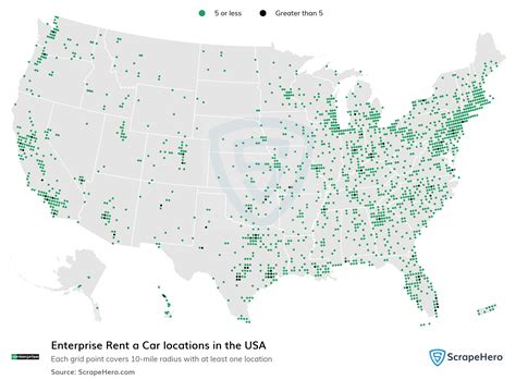Number of Enterprise Rent a Car locations in the USA in 2026 | ScrapeHero