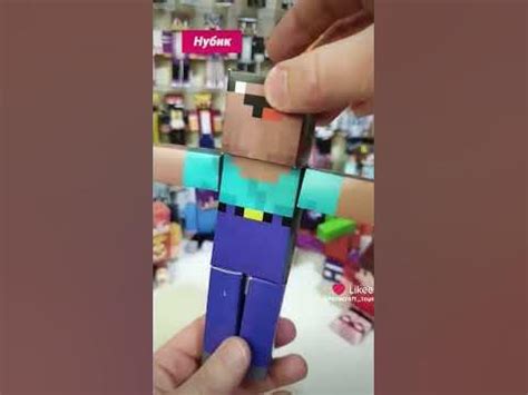 Нубик кубик 3D-игрушка #minecraft #майнкрафт #нуб #нубик # ...