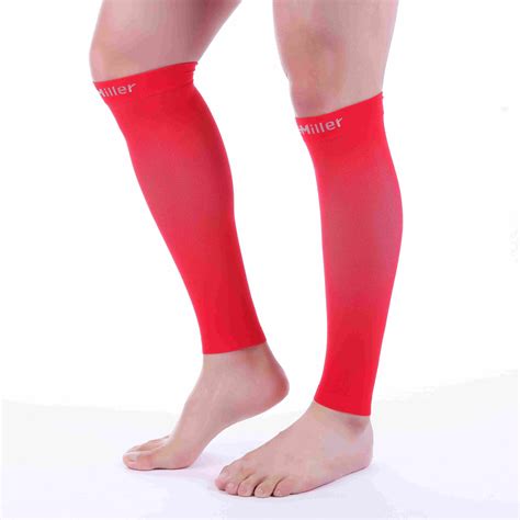 Premium Calf Compression Sleeve 20 30 Mmhg Red By Doc Miller