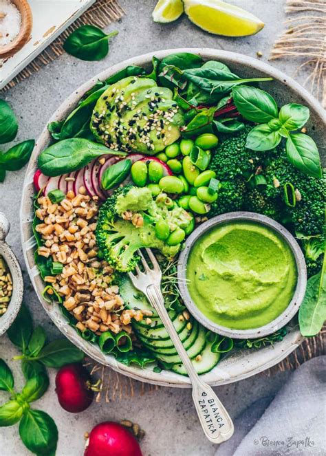 Green Goddess Buddha Bowl Mit Tahini Dressing Bianca Zapatka Rezepte