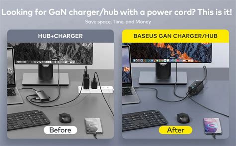 Baseus GaN5 Pro 4 Ports Desktop Fast Charger 67W TokoPDA