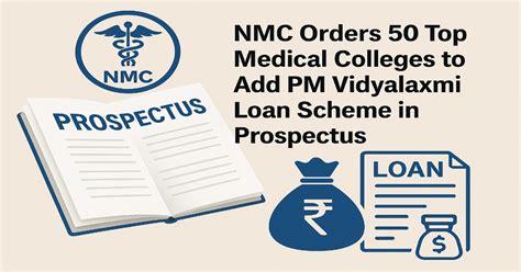 NMC Orders 50 Top Medical Colleges to Add PM Vidyalaxmi Loan Scheme in