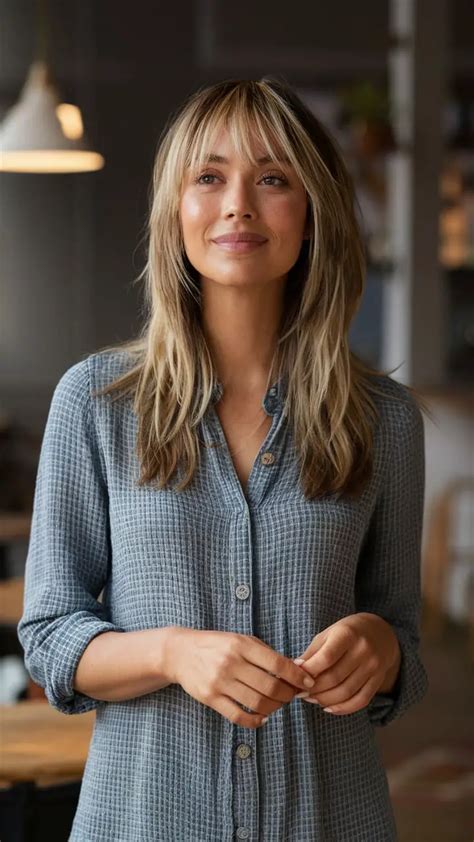 58 Stunning Blonde Bangs On Brown Hair Trendy Styles And Hair Care Tips For Every Face Shape