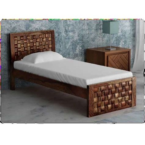 Teak Finish Solid Wood Single Bed At ₹ 14500 Wooden Bed In Jodhpur