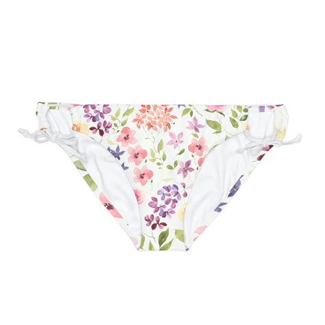 Loop Tie Side Bikini Bottom AOP Etsy