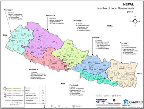 Nepal District Map With Province