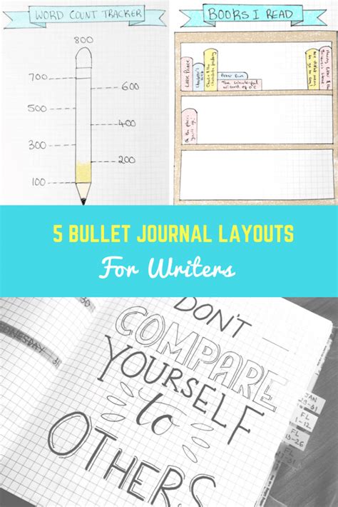 bullet journal layouts  writers imagine forest