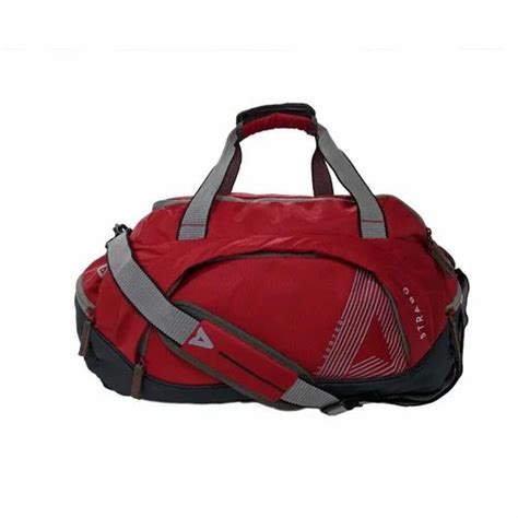 Plain Nylon Strabo Columbia Red Duffel Bag For Travel At ₹ 665piece