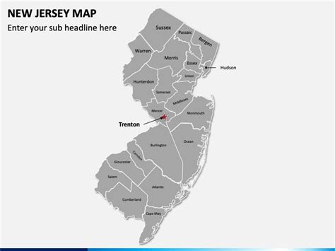 New Jersey County Map Printable State Map With County 41 Off