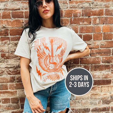Us Tour Rock Tee Neutral Band Tee Vintage Band Tee Band Tee Trendy