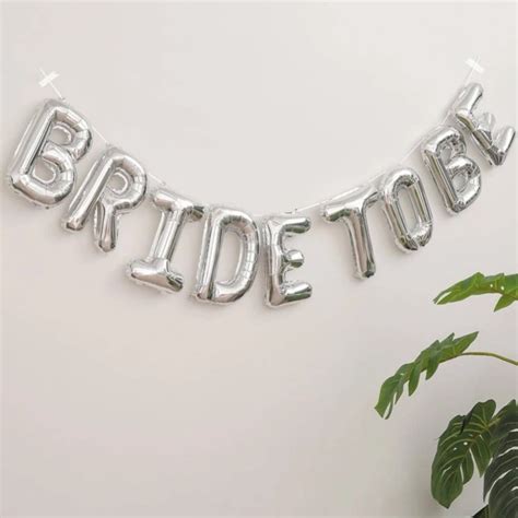 Kit Balão Bride To Be para Noiva Despedida de Solteira Chá de Lingerie Cor Prata Shopee Brasil