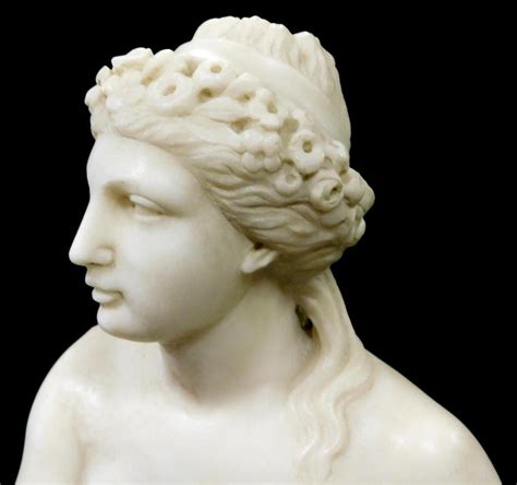 Lot Marble Sculpture Of Seated Female Nude On Rock Possibly Italian