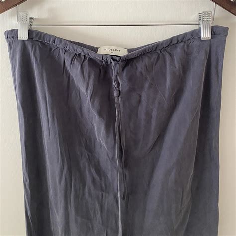 Nude Lucy Grey Cupro Maxi Skirt Size XL Never Depop