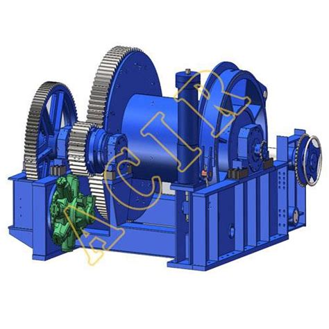 T Electric Hydraulic Waterfall Type Anchor Handling Towing Winch