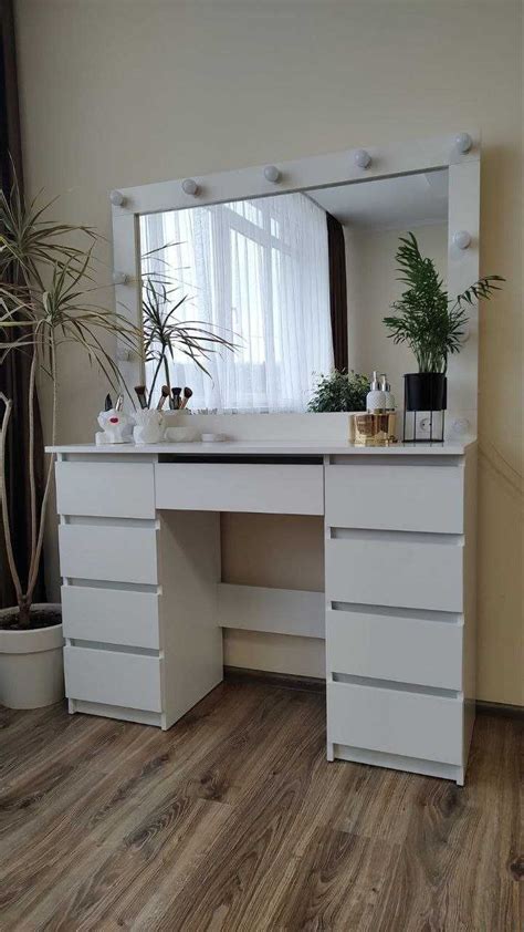 Стол бровиста бьюти Туалетний гримерный столик макияжный, визажный: 7 ...