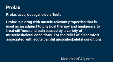 Prolax Uses Dosage Side Effects Food Interaction And Faq
