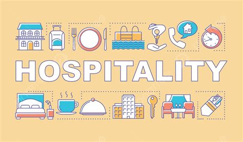 hospitality banner  icons  lodging restaurants  hotels vector
