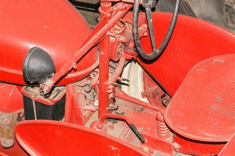 Premium Photo Close Up Of Red Tractor