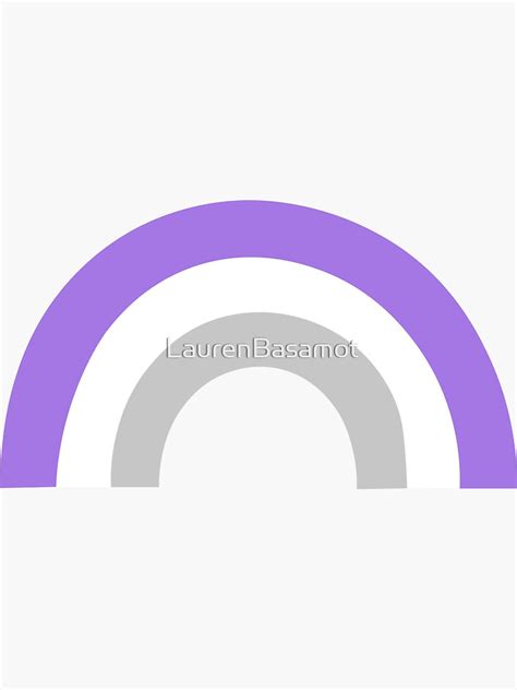 Greysexual Graysexual Pride Flag Rainbow Shape Sticker For Sale By