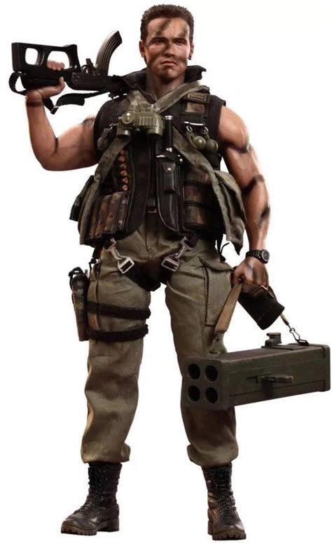 Scale Hot Toys Commando John Matrix Figure Arnold Schwarzenegger