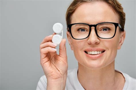 Joyful Appealing Woman With Blonde Hair Stock Image Image Of Choice Eyesight