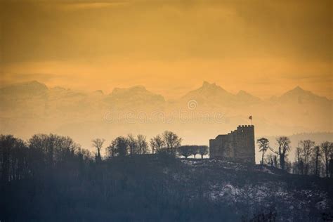 Habsburg Castle Located in the Aargau Editorial Stock Image - Image of ...