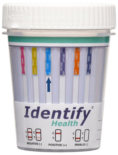 Cocaine Drug Test Cups by Identify Diagnostics USA and Health