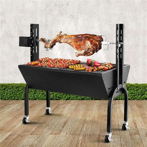 Grillz Electric Rotisserie BBQ Charcoal Smoker Grill Sp | YESTOBUY