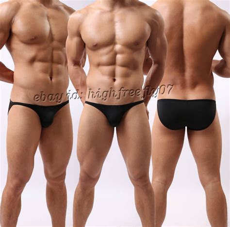 Men Bikini Swimwear Swimsuit Beachwear Underwear Smooth Thin Mini Swim Briefs EBay