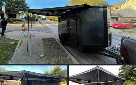 X Cargo Trailer Conversion With Batwing Awning How To Winterize