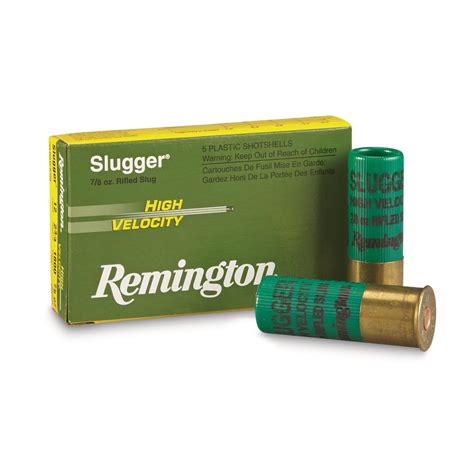 Remington Slugger High Velocity Slugs Gauge Shell Oz