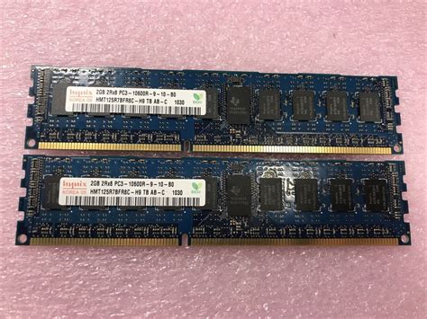 Hynix 4GB Kit 2x2GB 2Rx8 PC3 10600R 9 10 B0 Server Ram HMT125R7BFR8C EBay