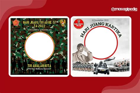 7 Bingkai Foto Hari Juang Kartika TNI AD 2022 Dengan Desain Twibbon