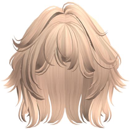 Cute Fluffy Anime Short Wolf Cut Blonde Roblox