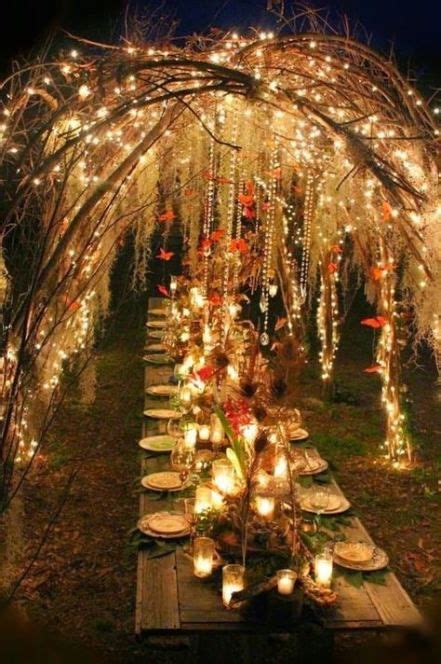 Garden Party Night Lighting Ideas Long Tables 47 Ideas Iluminación De