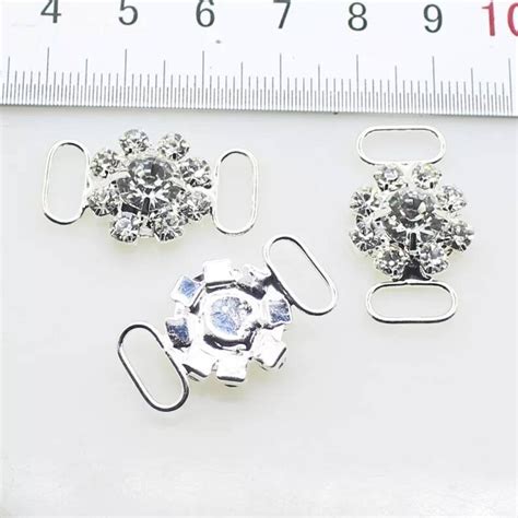 Silver Rhinestone Bikini Connector Chain Swimwear Bikini Connector 2ps Set Competition Bikinu