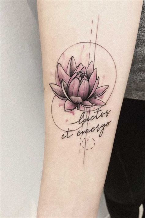 lotus flower  stem tattoo bronctattooauscom