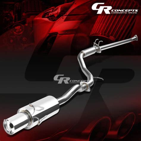 Muffler Tip Catback Racing Exhaust System For Honda Civic Ex