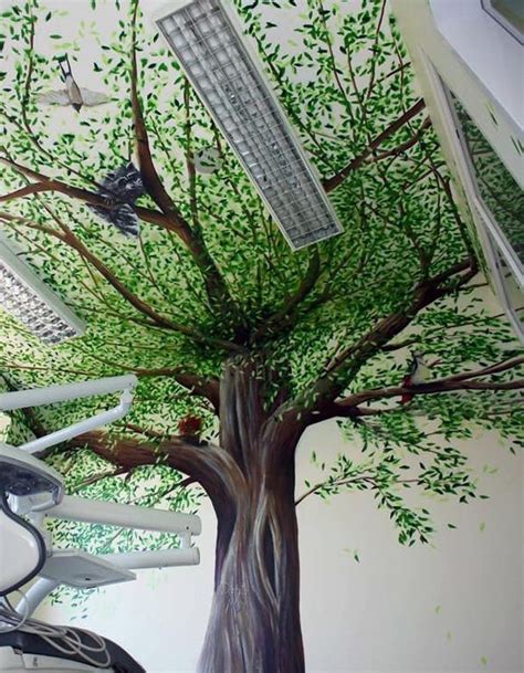 Tree Wall Painting Painting Wallpaper Mural Wallpaper Fairy Garden