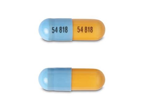 54 818 54 818 Pill Blue Orange Capsule Oblong Pill Identifier